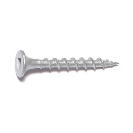 Buildright Deck Screw, #6 x 1-1/4 in, Steel, Flat Head, Square Drive, 275 PK 07737